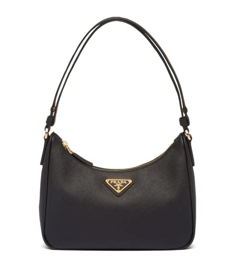 capellino prada|Black Saffiano Leather Shoulder Bag .